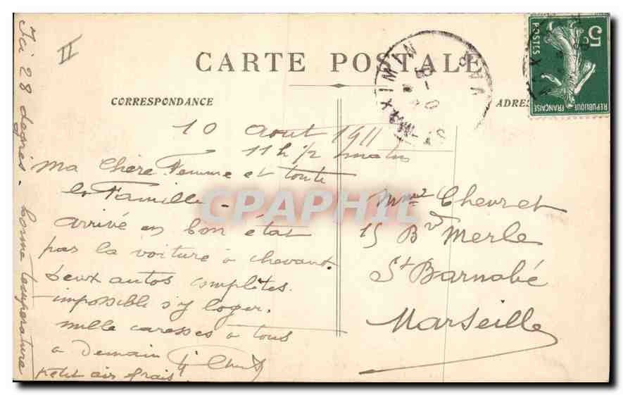 La Sainte-Baume — Vue Générale — éditeur n°919 — Verso
