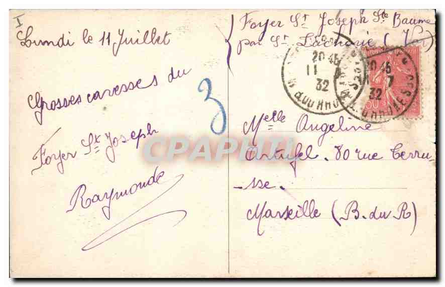 La Sainte-Baume — Chemin de Giniez — 94 — Verso