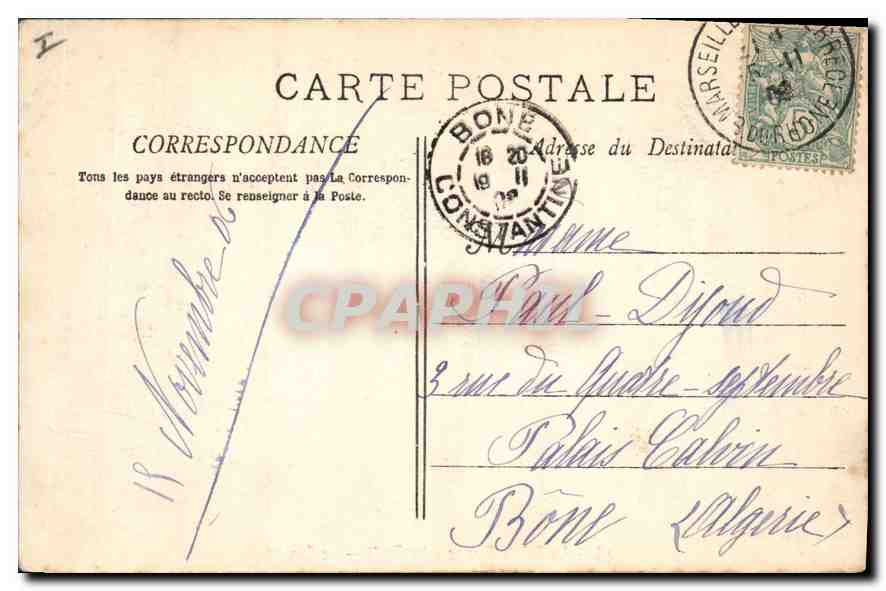 CPA La Sainte Baume La Foret Le Canape  — Verso
