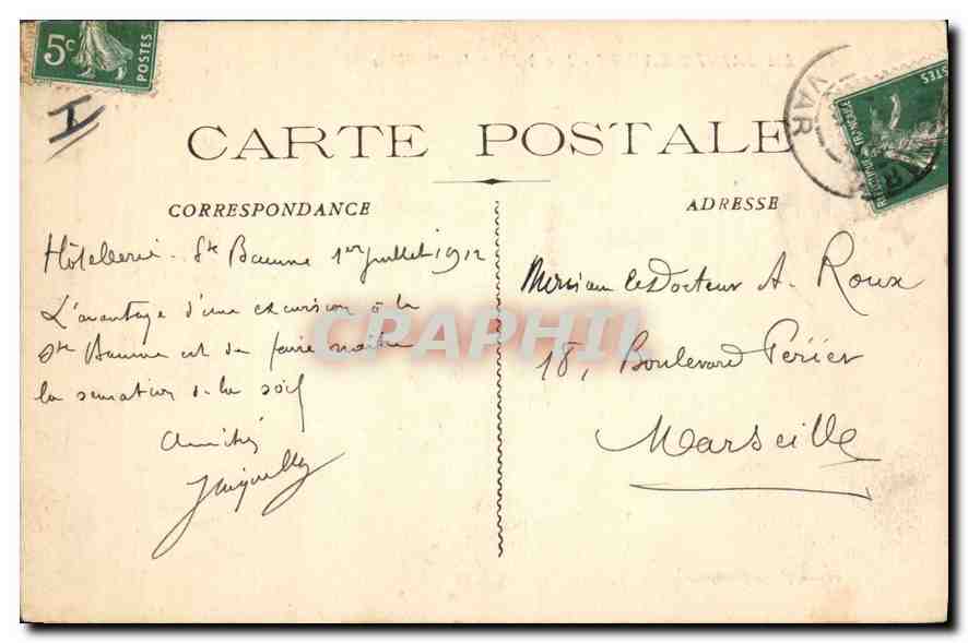 La Sainte-Baume - Les à Pics du St-Pilon — éditeur L'Éditeur Français, n°47 — Verso