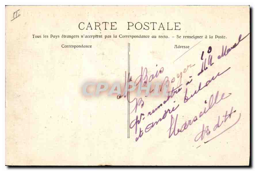 CPA La Sainte Baume Le St Pilon Vue prise sur le Plateau  — Verso