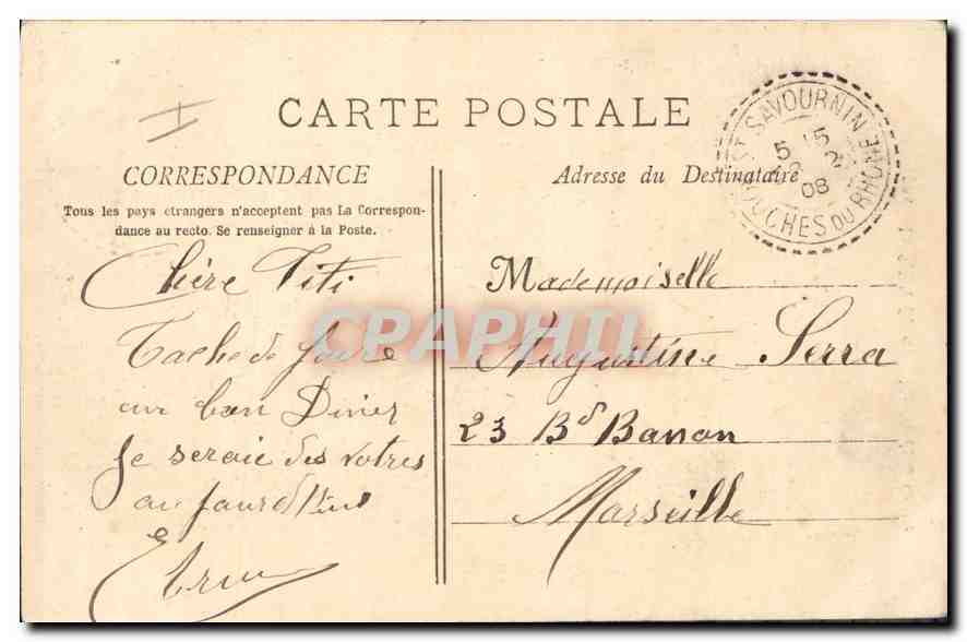 La Sainte-Baume - Aufstieg zur Höhle — Verlag L. Lavay L. Dacour Marseille — n° 705 — Rückseite