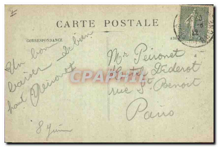 CPA La Sainte Baume L'Arrivee a la grotte  — Verso