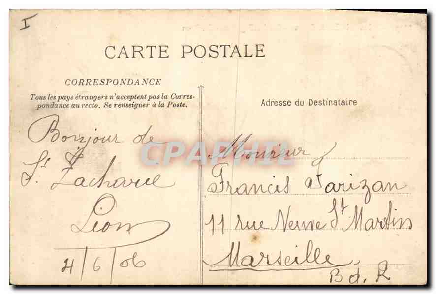 CPA Chaine de la Sainte Baume Pic des Beguines St Pilon  — Verso