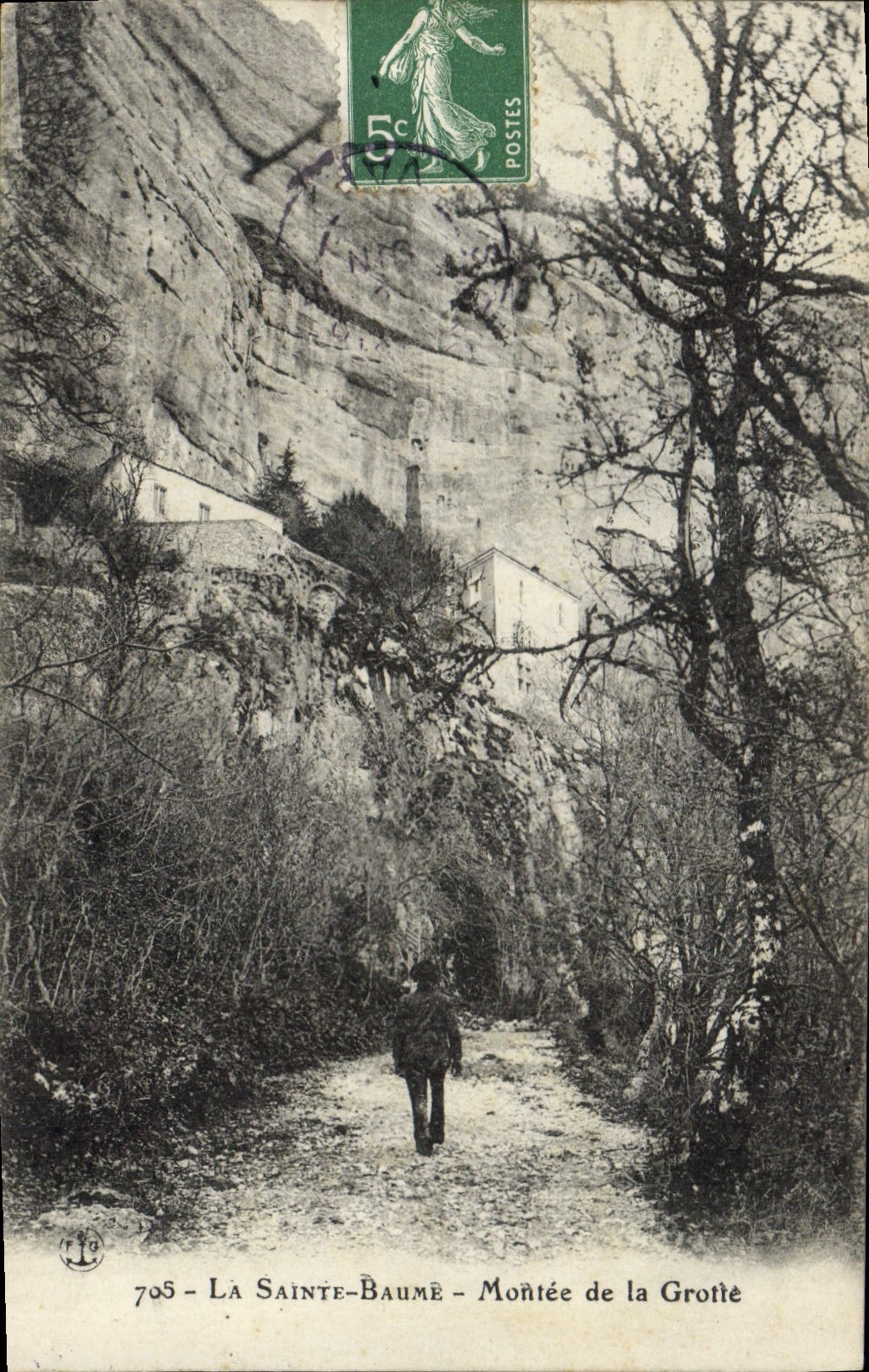 La Sainte-Baume - Aufstieg zur Höhle — anonymer Verlag, Nr. 705 - Vorderseite