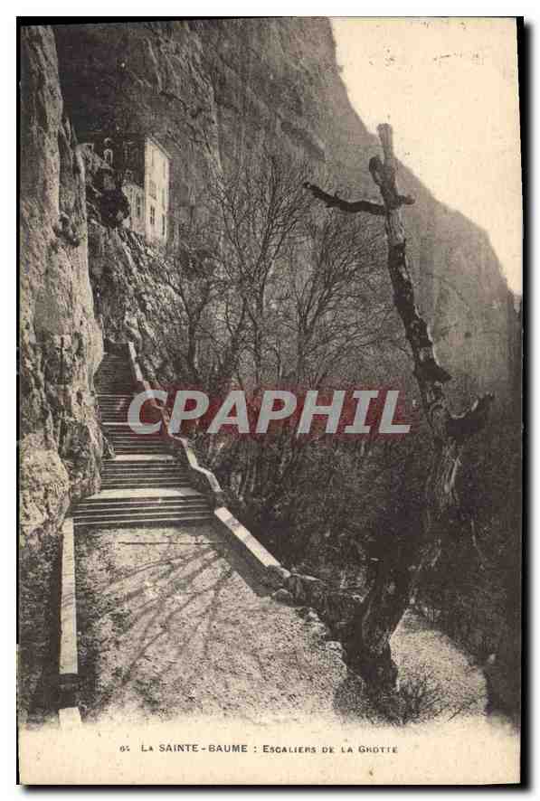 La Sainte-Baume : Escaliers de la Ghotte — Éditeur : Établissements Phototypiques Marius Ber - Toulon, n° 65