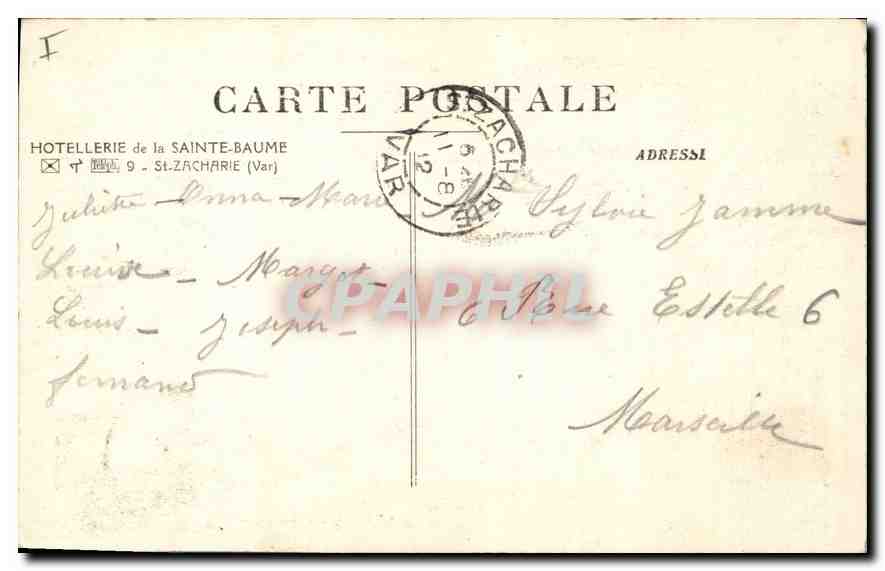 Sainte-Baume — Abstieg in die Höhle — Hôtellerie de la Sainte-Baume, St-Zacharie (Var) — Rückseite