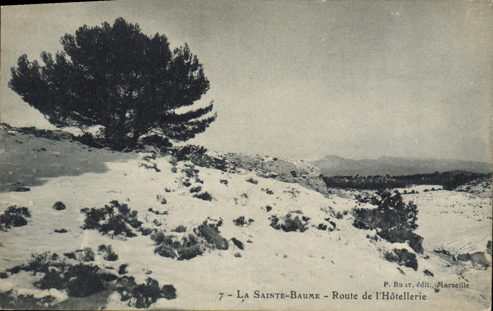La Sainte-Baume - Route de l'Hôtellerie — P. Ruitt, publisher, Marseille