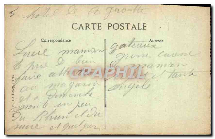 La Sainte-Baume — L'Hôtellerie — Vue générale — Éditeur E. Le Deley, Paris, n° 2674 — Verso