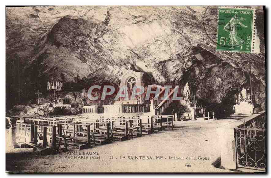 La Sainte-Baume - Innenansicht der Höhle - St-Zacharie (Var)