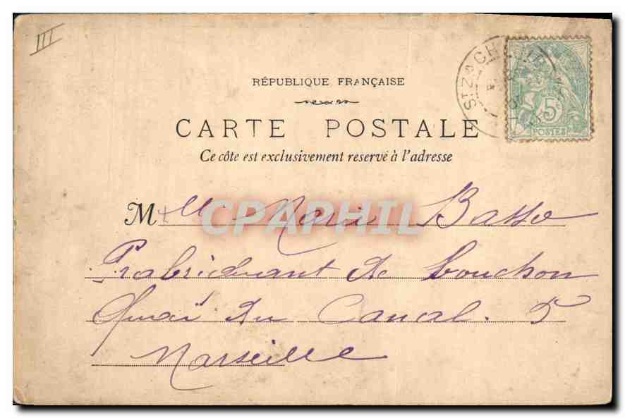 La Sainte Baume - 706 - La Fontaine — Photographie de groupe avec âne — Photo Tournier — Verso