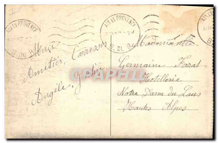 La Sainte-Baume — Vue générale — Éditeur inconnu, n° 75 — Verso