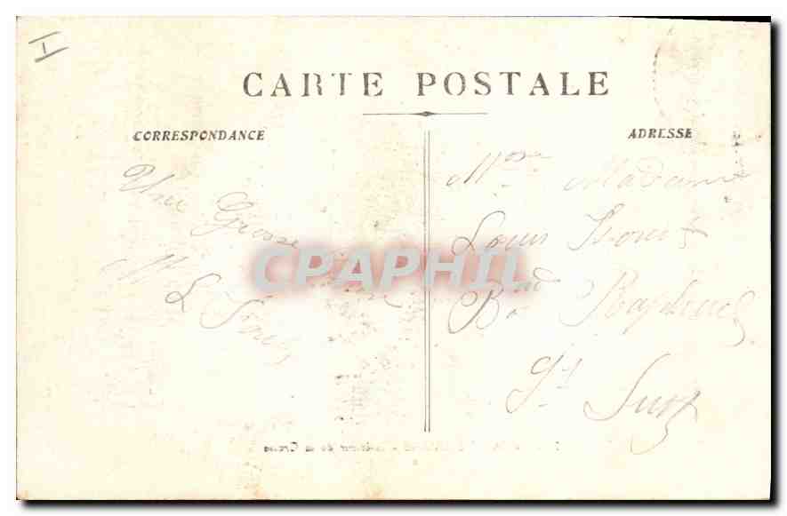 La Sainte-Baume — Intérieur de la Grotte — F.R.G. n°22 — Verso