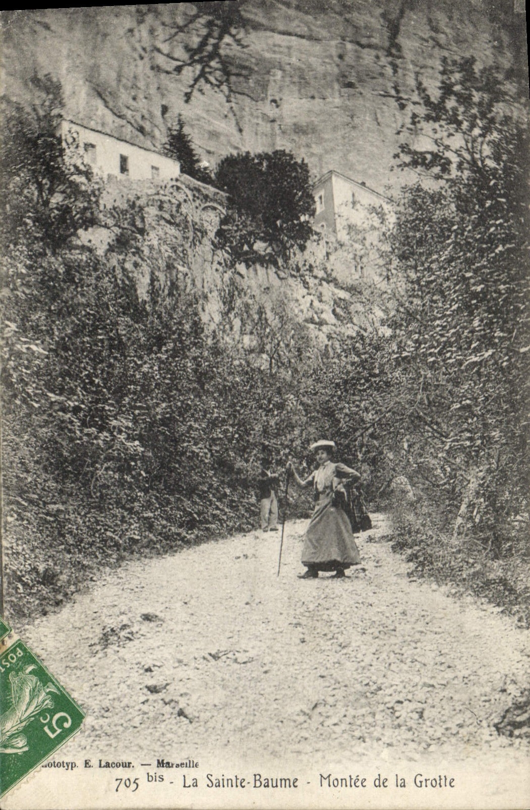 La Sainte-Baume - Aufstieg zur Höhle — E. Lacour — 705 bis