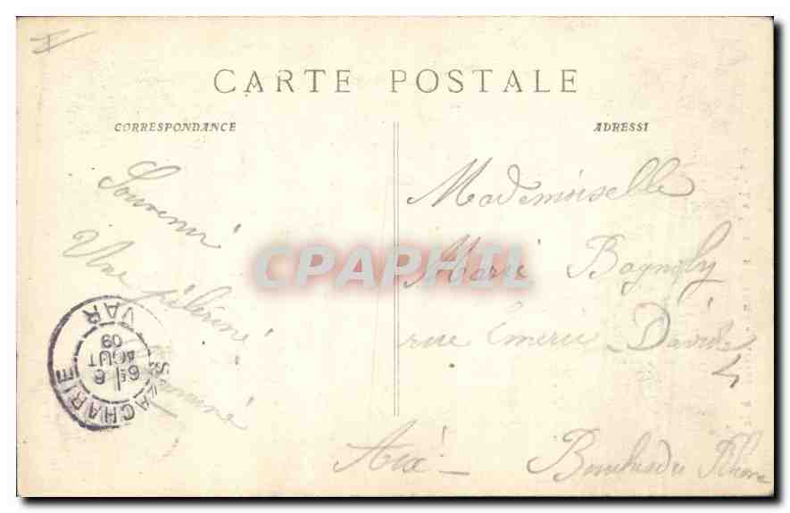 La Sainte-Baume — Arrivée à la Grotte — P. Ruat, édit., Marseille — Verso