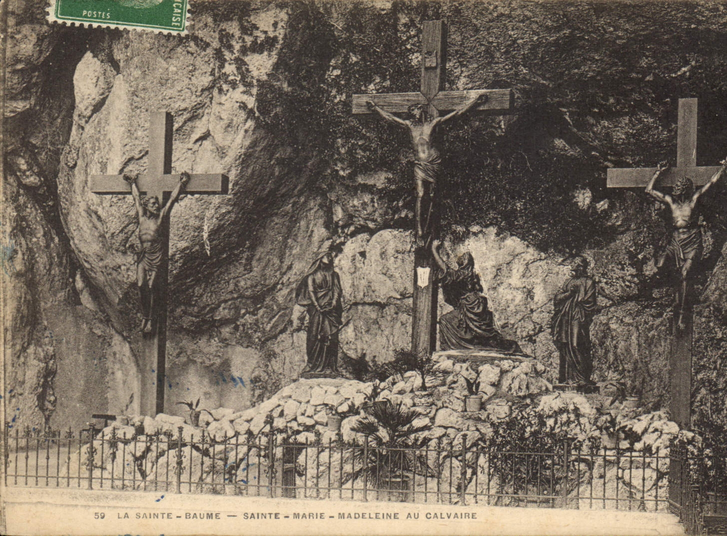 La Sainte-Baume — Sainte-Marie-Madeleine au Calvaire — Éditeur : Imp. des Postes, n° 59