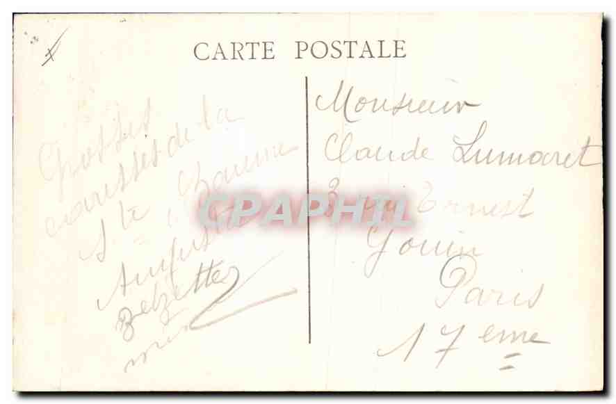 La Sainte-Baume - Oratoire des Parisiens — Edition IPA — Verso