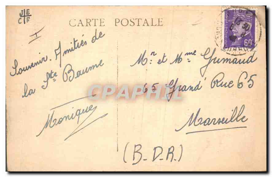CPA La Sainte Baume Hotellerie et Nazareth Vue d'Ensemble  — Verso