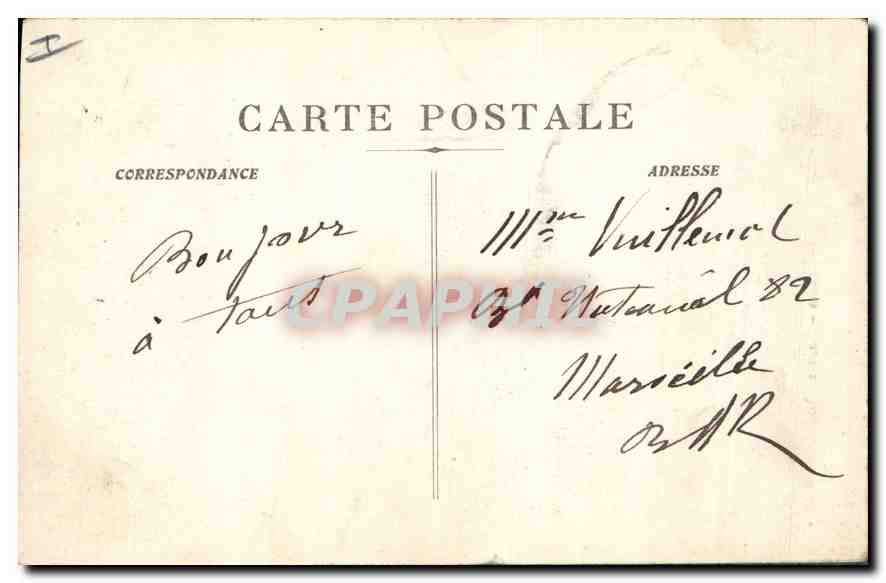CPA La Sainte Baume Sainte Madeleine  — Verso