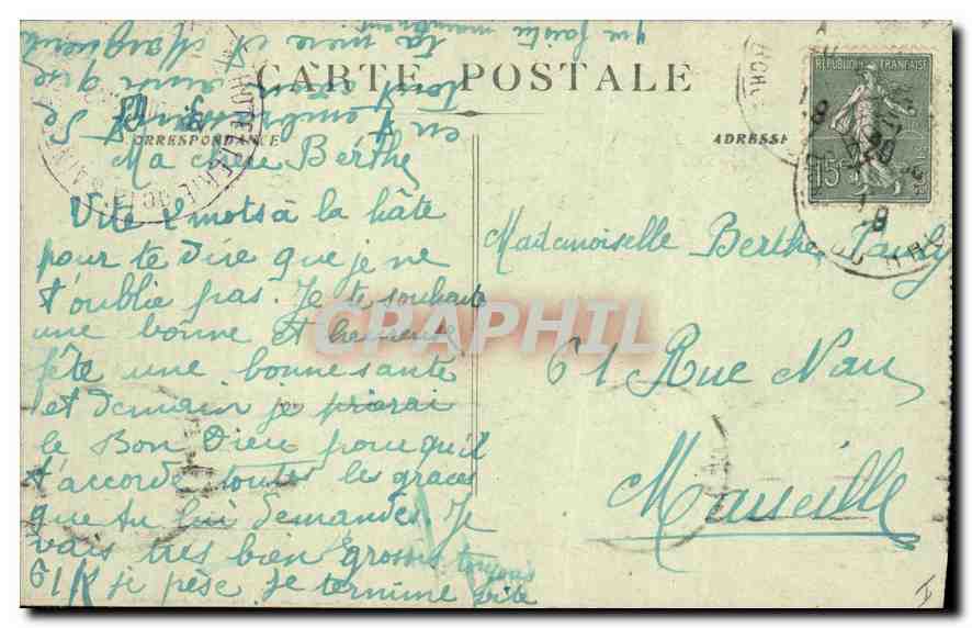 CPA La Sainte Baume La Grotte et le St Pilon  — Verso