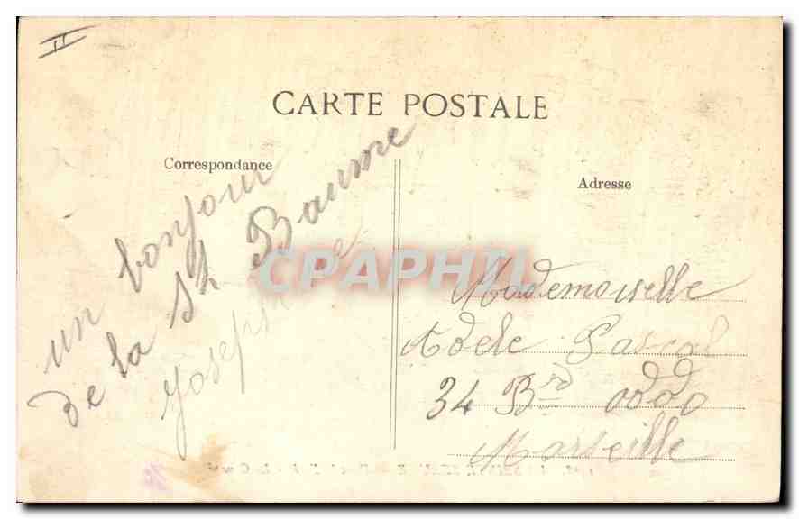 CPA La Sainte Baume Dans la Foret Le Canape  — Verso
