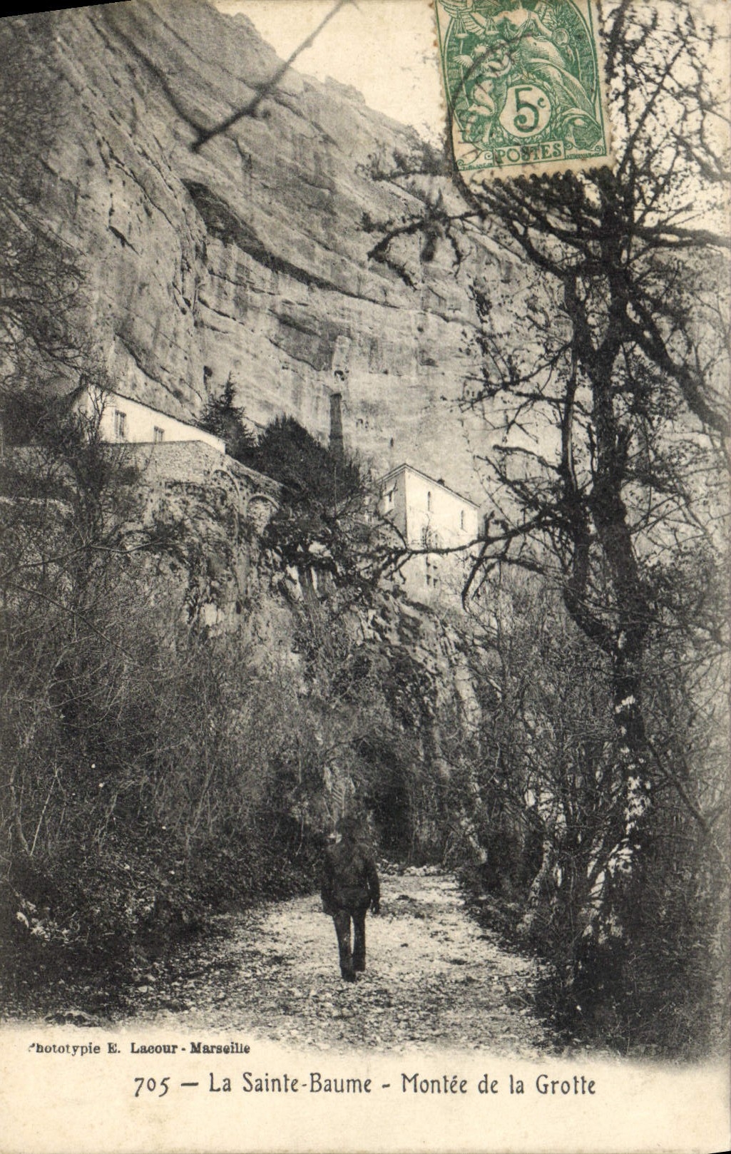 La Sainte-Baume - Montée de la Grotte — Phototypie E. Laoour - Marseille, n°705