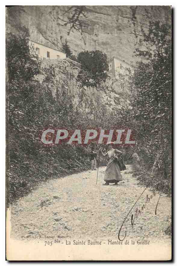 CPA La Sainte Baume Montee de la Grotte 