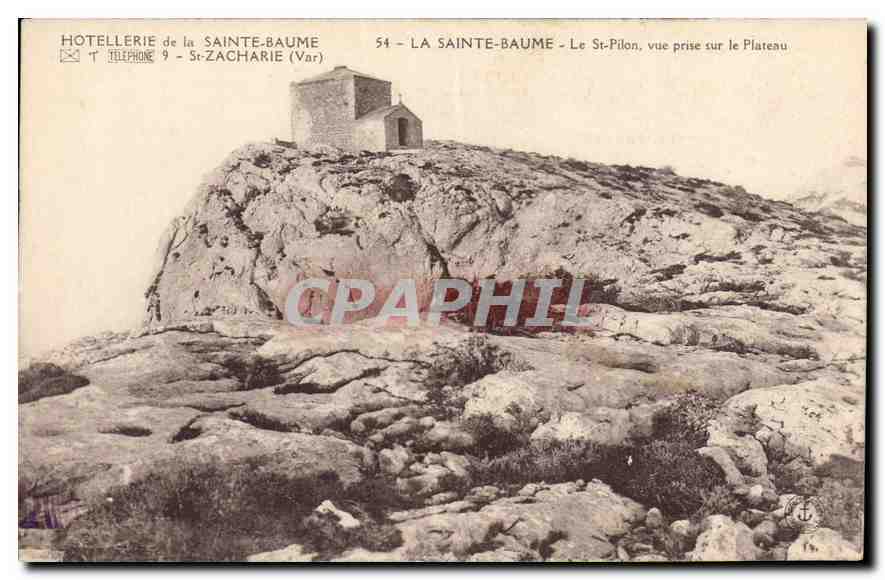 CPA La Sainte Baume Le St Pilon vue prise sur le Plateau 