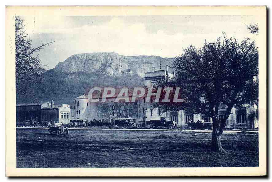 CPA La Sainte Baume Depart des Cars 
