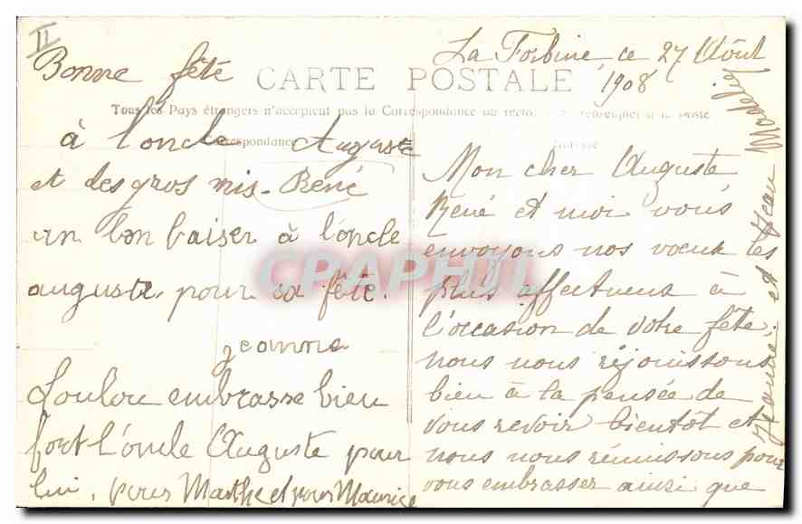 CPA La Sainte Baume En arrivant de St Zacharie  — Verso