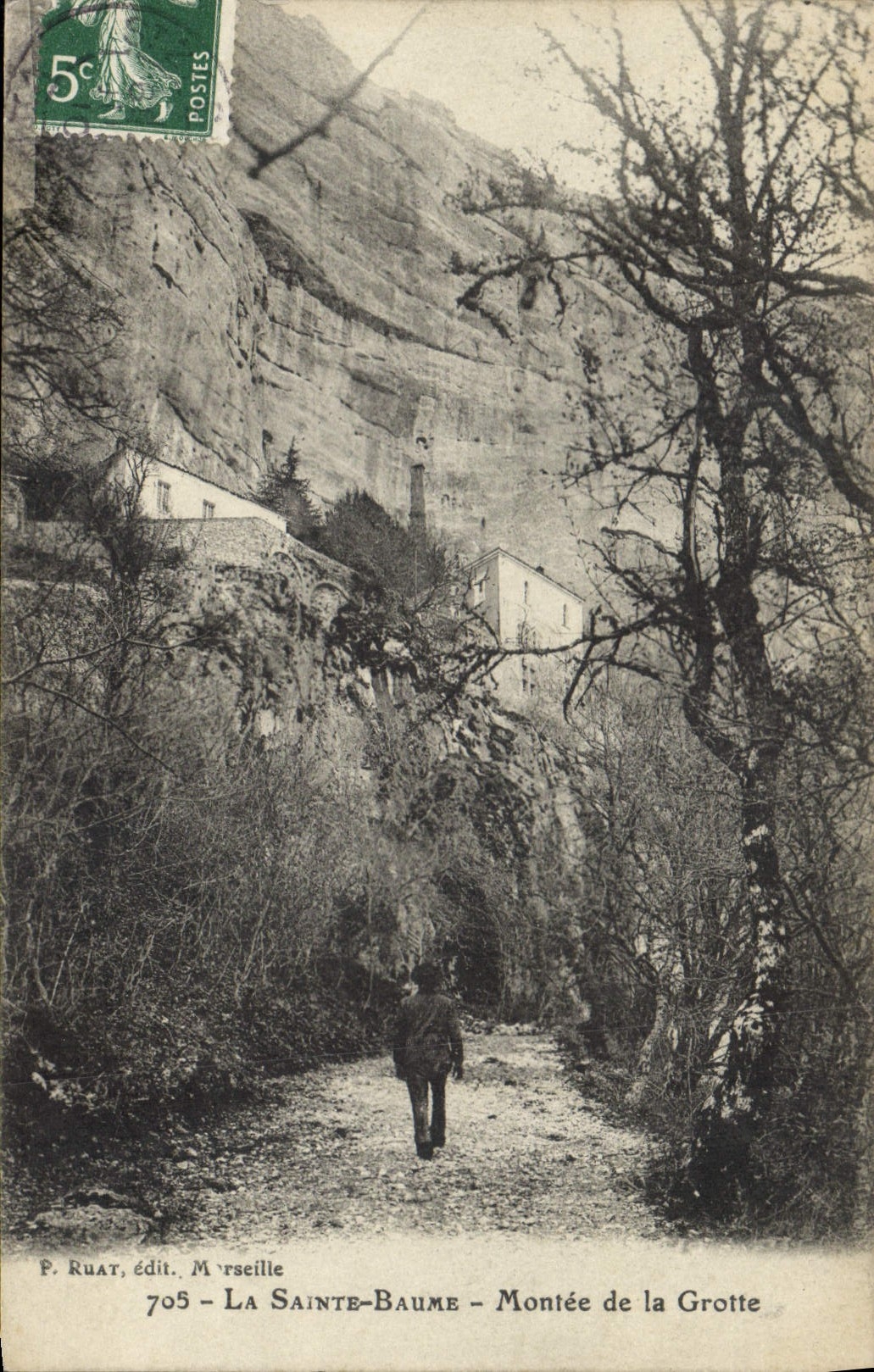 CPA La Sainte Baume Montee de la Grotte 