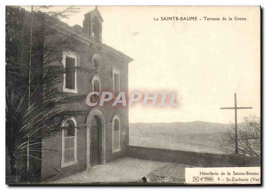 CPA La Sainte Baume Terrasse de la Grotte 