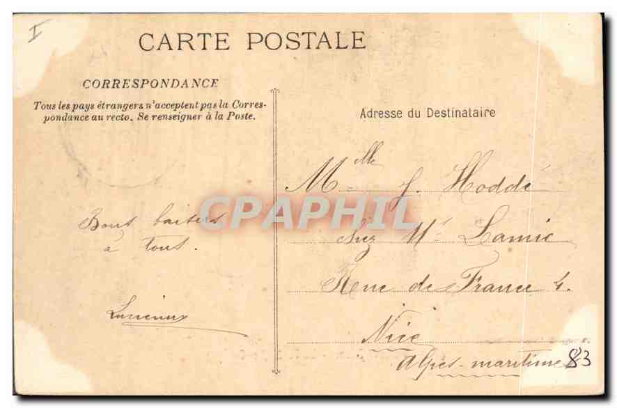 CPA La Sainte Baume La Foret Le Canape  — Verso
