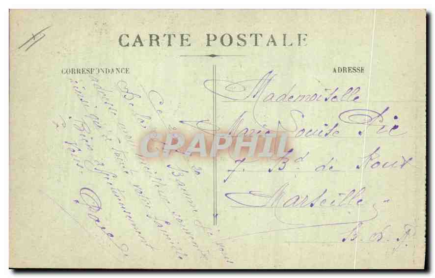 CPA La Sainte Baume la Montee de la Grotte  — Verso