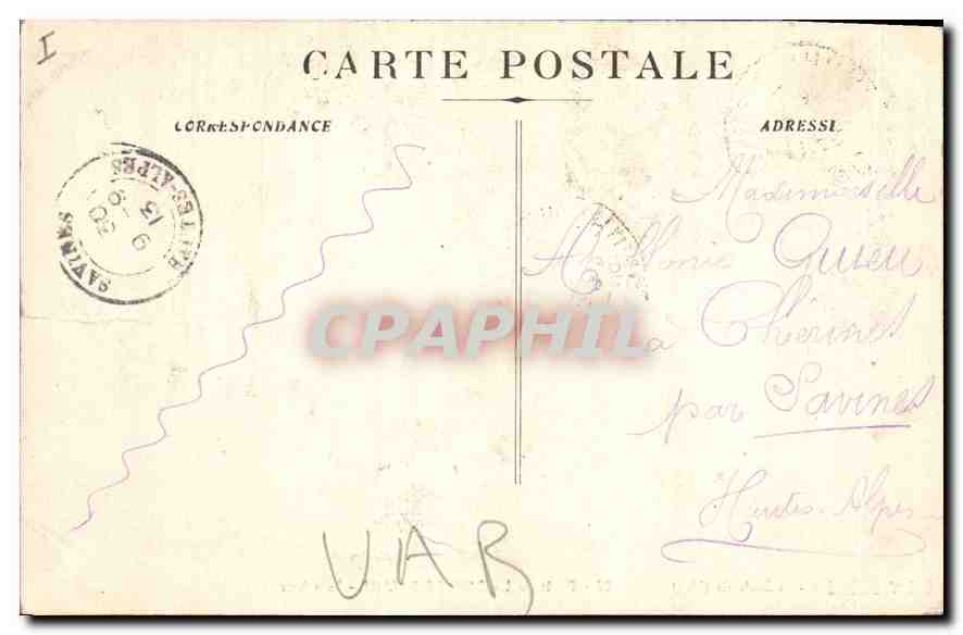 CPA Foret de la Sainte Baume Sous bois  — Verso