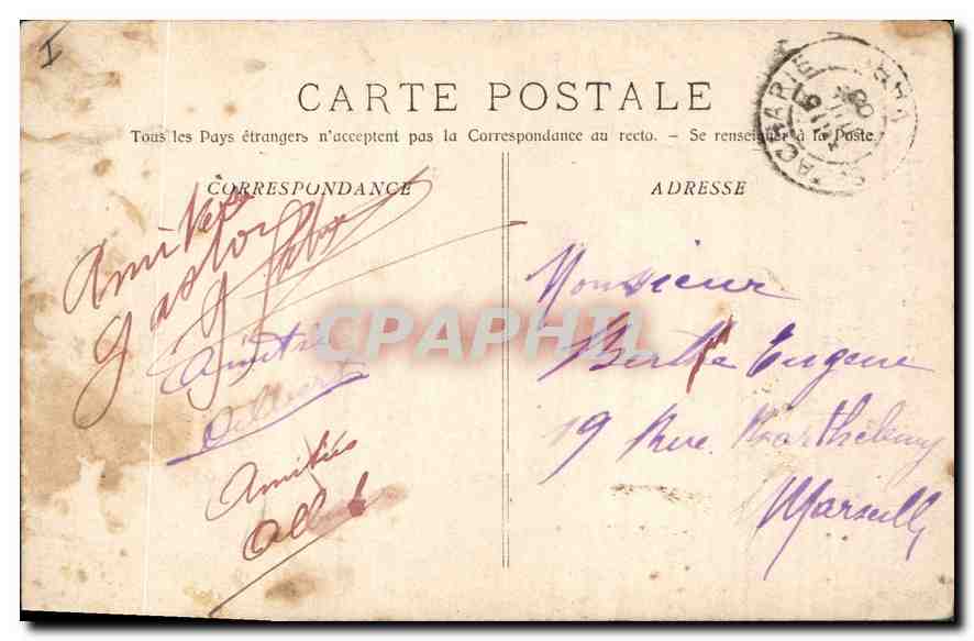 CPA La Sainte Baume Sainte Madeleine  — Verso