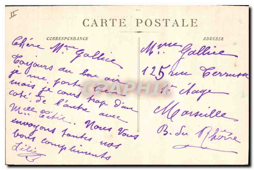 CPA La Sainte Baume Le St Pilon Vue prise sur le Plateau  — Verso