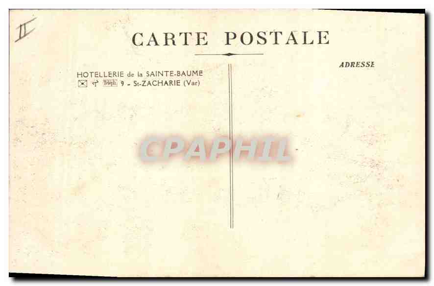 CPA La Sainte Baume Vue Generale  — Verso