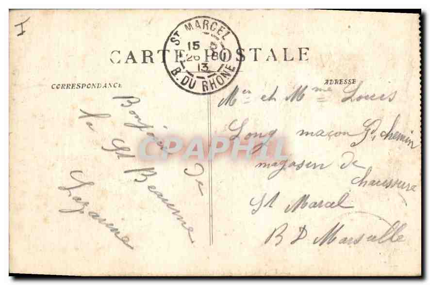 CPA Foret de la Sainte Baume  — Verso