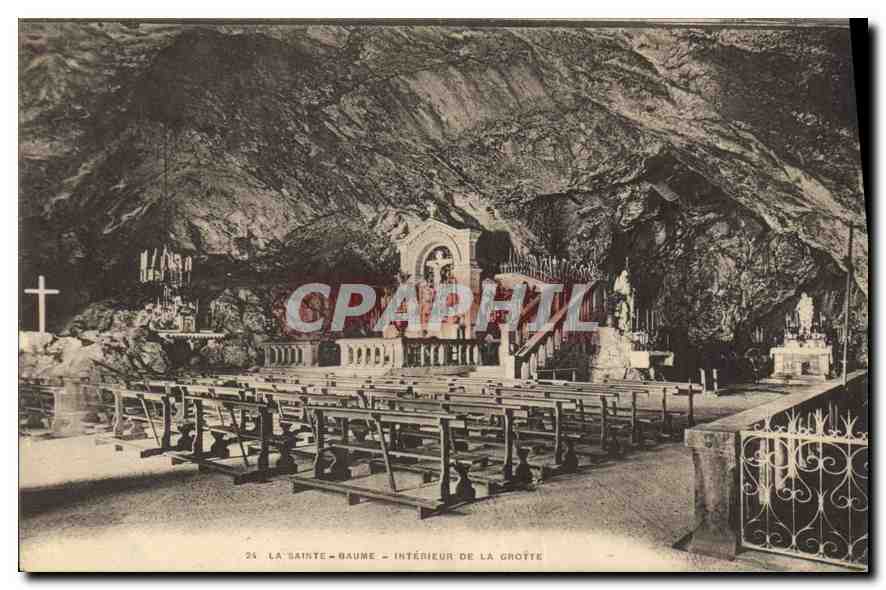 La Sainte-Baume — Intérieur de la grotte — Éditeur : Etablissements d'Impressions Phototypiques Varius Mar.