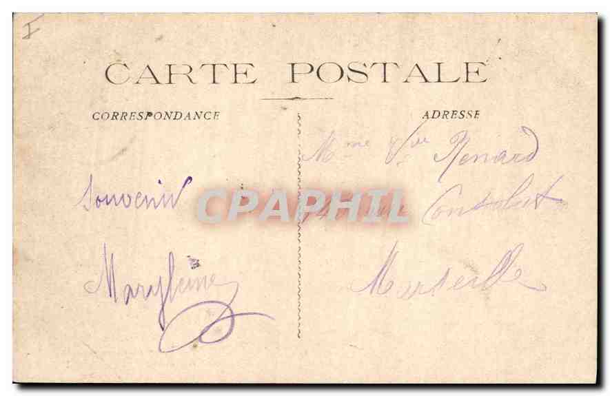 CPA La Sainte Baume Dans la Foret Chemin du Canape  — Verso