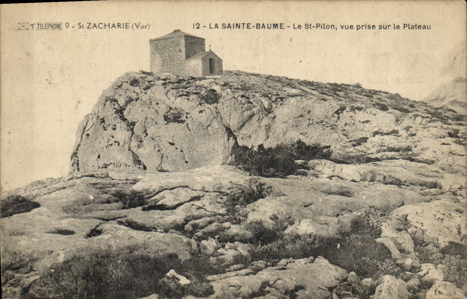 CPA La Sainte Baume Le St Pilon vue prise sur le Plateau 