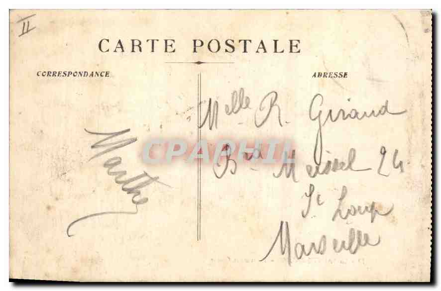 CPA La Sainte Baume Restaurant Giniez  — Verso