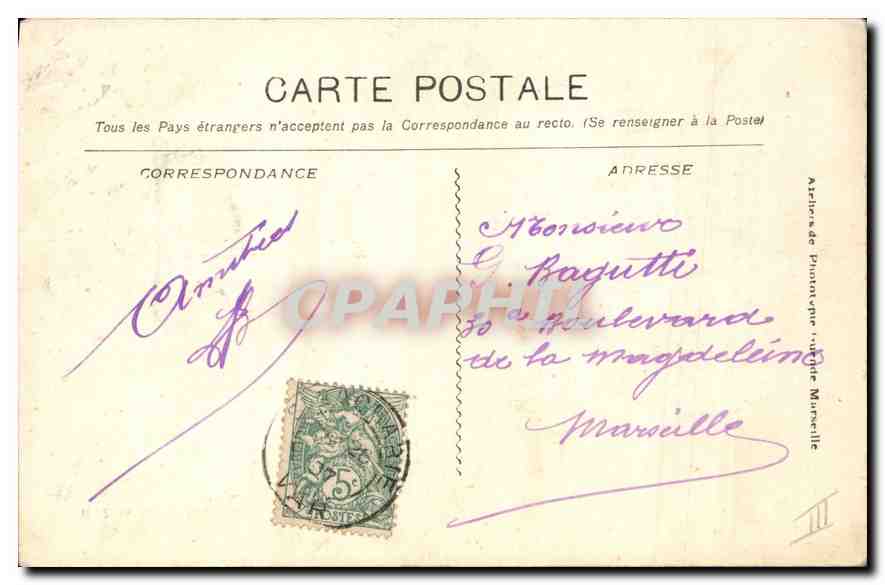 La Sainte Beaume. Chapelle du Saint Pilon — éditeur non identifié, n° de série non visible — Reverso