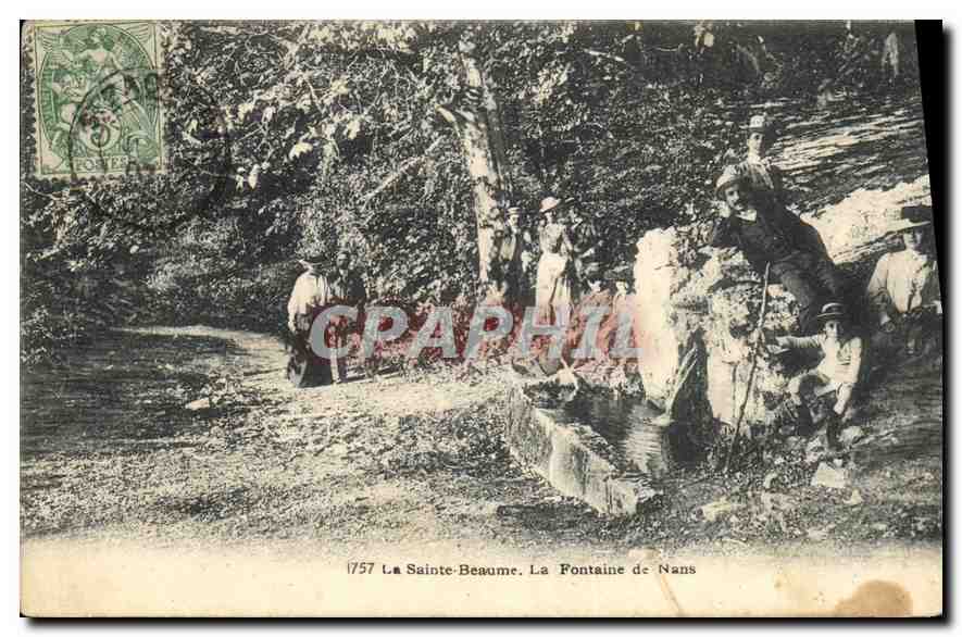 CPA La Sainte Beaume La Fontaine de Nans 