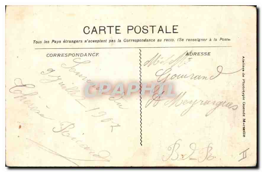 CPA La Sainte Beaume La Fontaine de Nans  — Verso