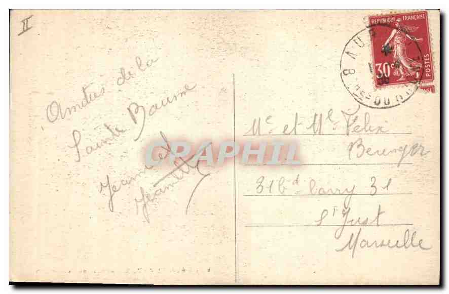 CPA La Sainte Baume Montee du Saint Pilon  — Verso