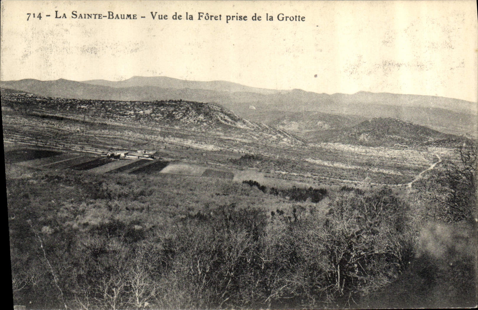 La Sainte-Baume - Vue de la Forêt prise de la Grotte — éditeur inconnu, n° 714