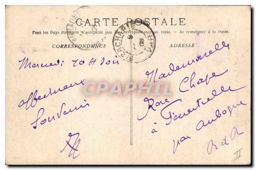 CPA La Sainte Baume Le Saint Pilon et la Grotte  — Verso