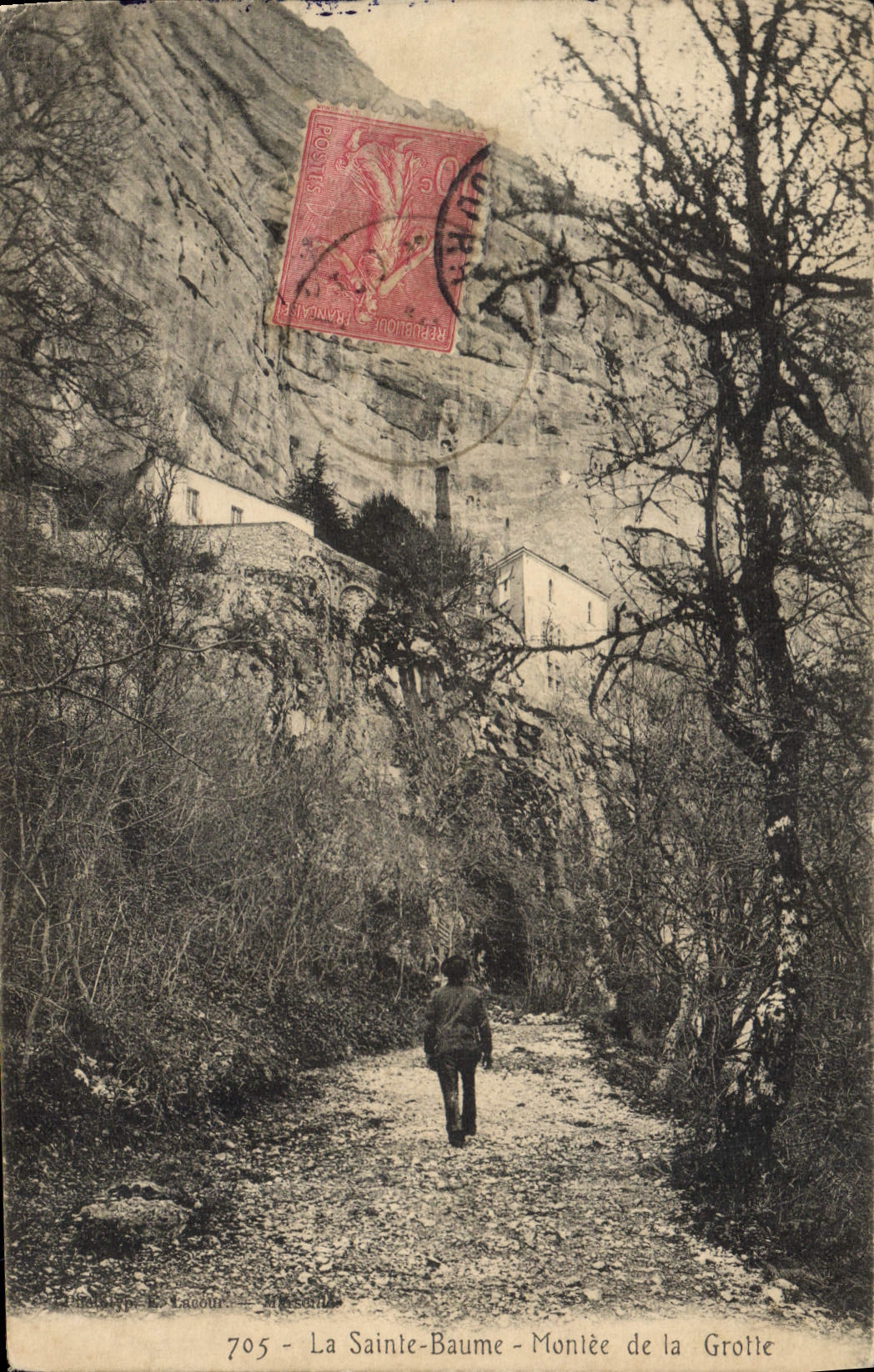 CPA La Sainte Baume Montee de la Grotte 